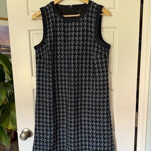 Ann Taylor Tweed Sheath Dress with Jean Accents